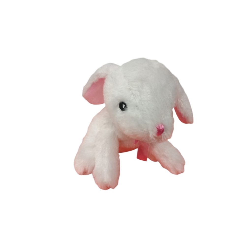 Bunny Plush White Rabbit Spring Easter Hare Lovey Stuffed Animal Made in USA